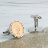 Personalised 30th Birthday 1995 1p One Pence Cufflinks
