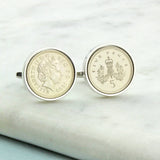 18th or 21st  Birthday Five Pence Cufflinks