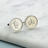 18th or 21st  Birthday Five Pence Cufflinks