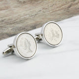 Personalised 21st Or 18th Birthday Five Pence Cufflinks