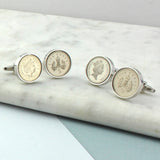 18th or 21st  Birthday Five Pence Cufflinks