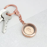 30th Birthday Rose Gold Penny Locket Keyring