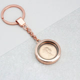 30th Birthday Rose Gold Penny Locket Keyring