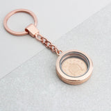30th Birthday Rose Gold Penny Locket Keyring