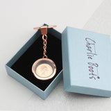 30th Birthday Rose Gold Penny Locket Keyring