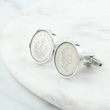 Personalised 1995 30th Birthday Five Pence 5p Cufflinks