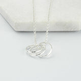 30th Birthday Sterling Silver Ring Necklace