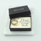 30th Birthday Tricolour Rings Necklace