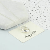 40th Birthday Sterling Silver Ring Necklace