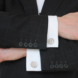 Personalised Sixpence 1928 To 1967 Cufflinks