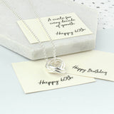 60th Birthday Sterling Silver Ring Necklace