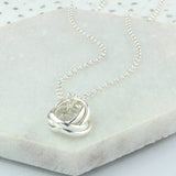 60th Birthday Sterling Silver Ring Necklace