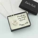 60th Birthday Sterling Silver Ring Necklace