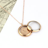 70th/ 80th Birthday Rose Gold Farthing Locket Necklace