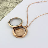 70th/ 80th Birthday Rose Gold Farthing Locket Necklace