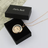 70th/ 80th Birthday Rose Gold Farthing Locket Necklace