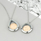 70th/80th Birthday Silver Farthing Locket Necklace