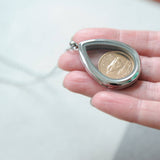 70th/80th Birthday Silver Farthing Locket Necklace