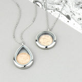 70th/80th Birthday Silver Farthing Locket Necklace