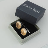 Personalised 70th Or 80th Birthday Farthing Cufflinks
