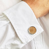 Personalised 70th Or 80th Birthday Farthing Cufflinks