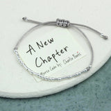 'A New Chapter' Morse Code Bracelet