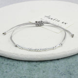 Sterling Silver 'Auntie' Morse Code Bracelet