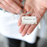 Sterling Silver 'Auntie' Morse Code Bracelet