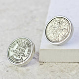 Personalised Sixpence Tie/Lapel Pin 1928 To 1967