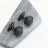 Black Lava Stone Cufflinks