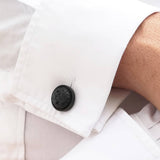 Black Lava Stone Cufflinks