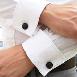 Black Lava Stone Cufflinks