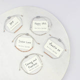 Customised Morse Code Bead Bracelet