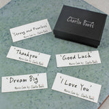 Customised Morse Code Bead Bracelet