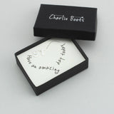 Silver Letter Initial Earrings