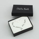 Silver Letter Initial Earrings