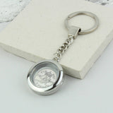 Dates 1928 To 1967 Sixpence Locket Keyring