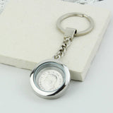 Dates 1928 To 1967 Sixpence Locket Keyring