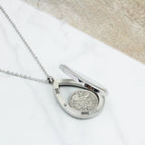 Dates 1928 To 1967 Teardrop Sixpence Locket Necklace