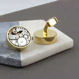 Personalised Encased Watch Mechanism Cufflinks