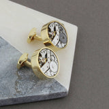 Personalised Encased Watch Mechanism Cufflinks