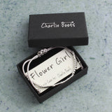 'Flower Girl' Morse Code Bracelet