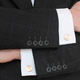 Personalised Any date 1971-1983 Halfpenny Cufflinks.