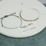 'Happy 18th' Birthday Morse Code Bracelet