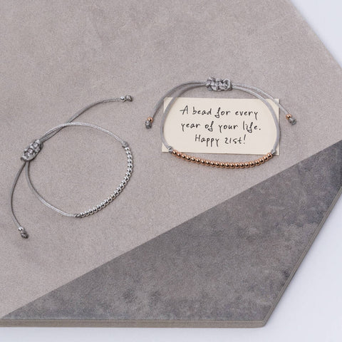 Happy 21st Bead For Every Year Friendship Bracelet