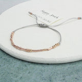 'Happy 30th Birthday' Morse Code Bracelet