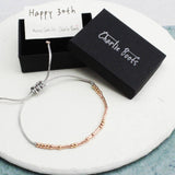 'Happy 30th Birthday' Morse Code Bracelet