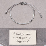 Happy 40th Bead For Every Year Friendship Bracelet