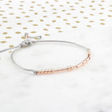 I Am Enough Morse Code Bracelet