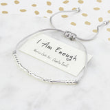 I Am Enough Morse Code Bracelet